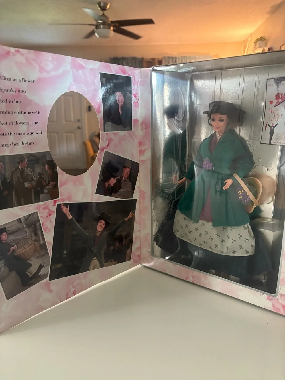 Barbie Green Coat Purple Accents Doll